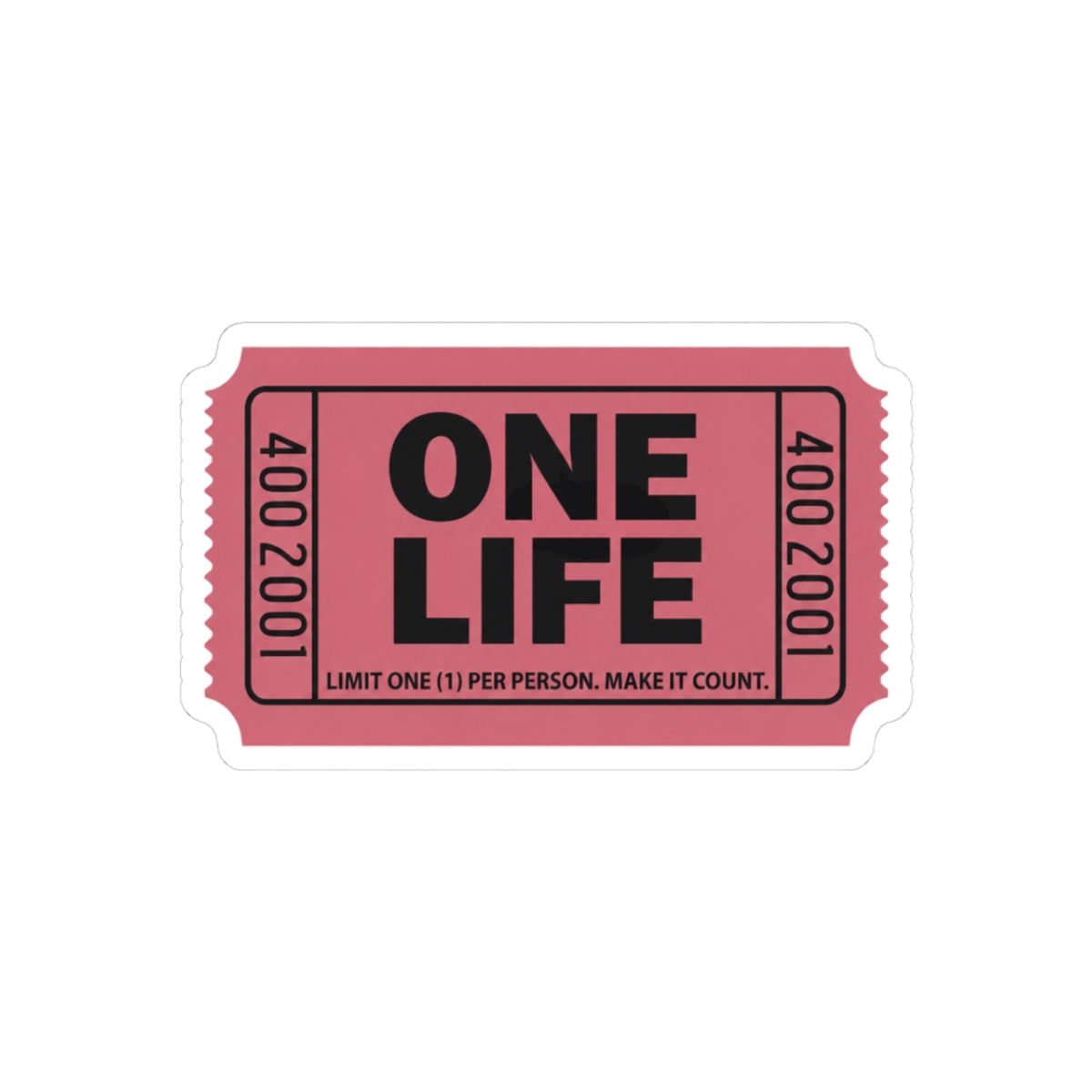 Gary Vee One Life Bold Black Sticker | Motivational Vinyl Decal