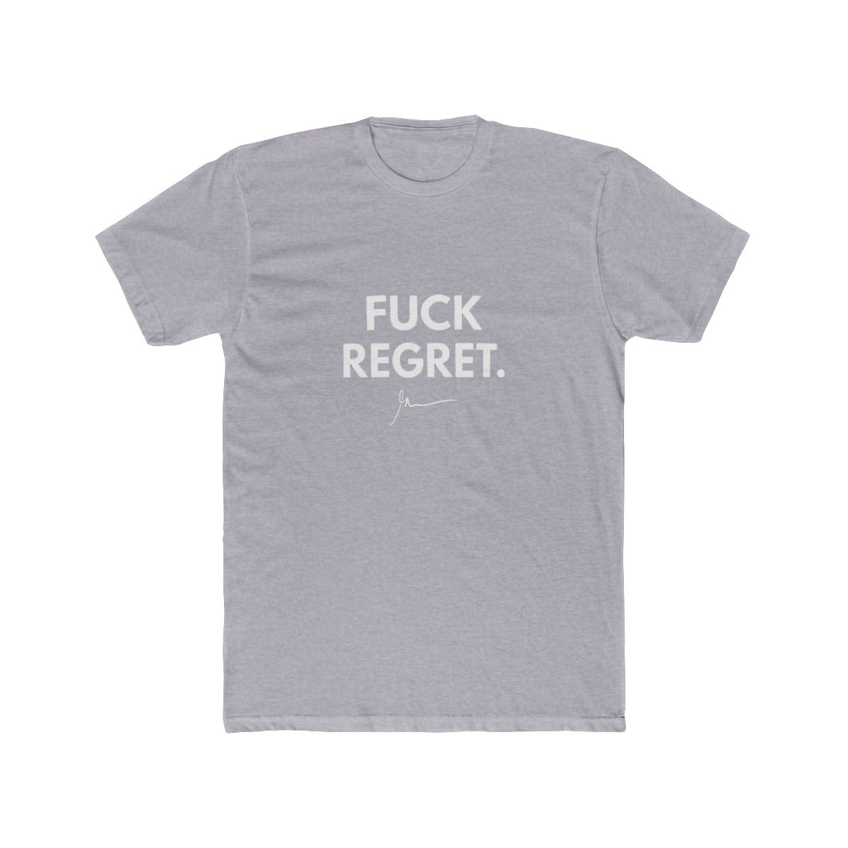 Forget Regret Minimalist Motivation T Shirt - alternate angle 5, merchandise