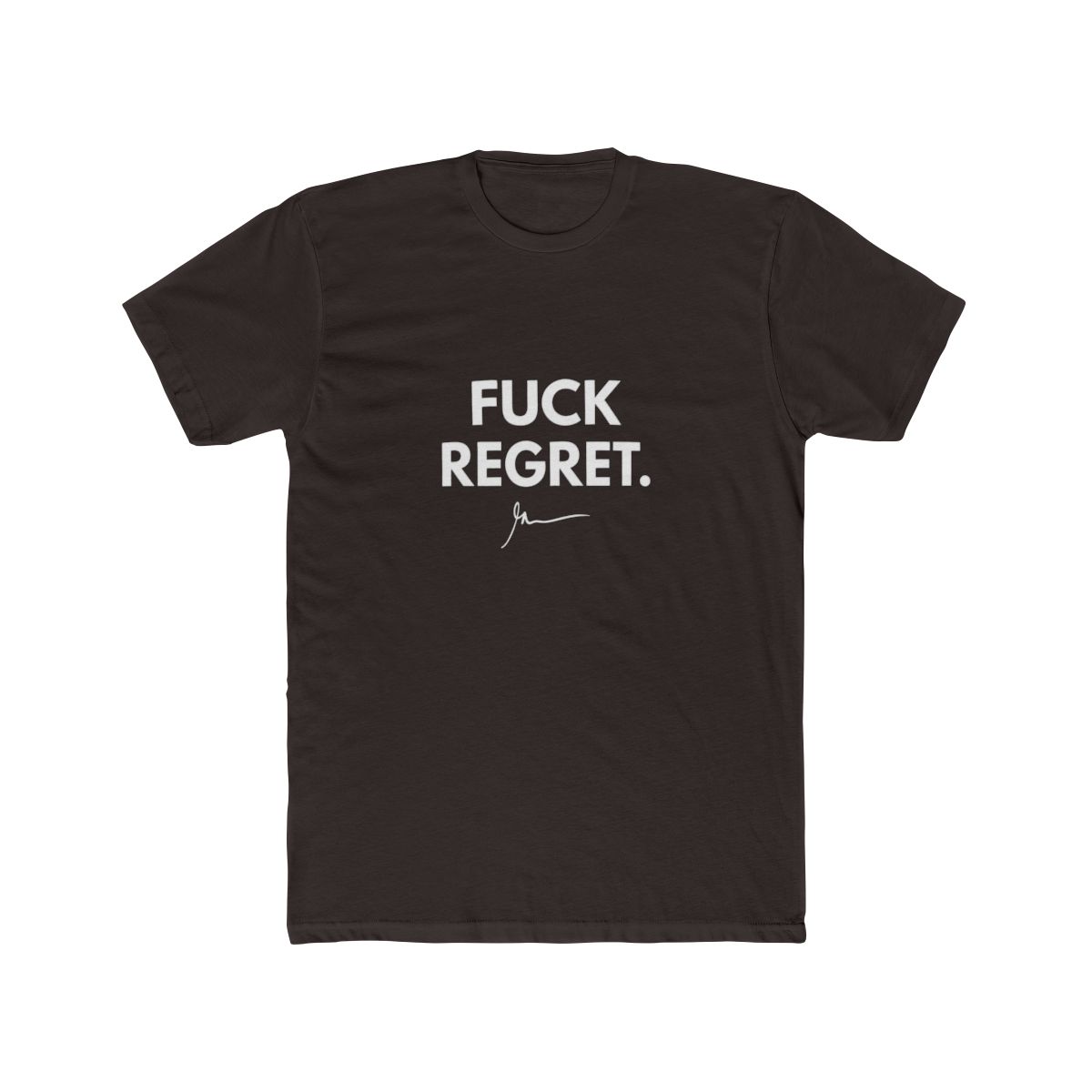Forget Regret Minimalist Motivation T Shirt - alternate angle 4, merchandise