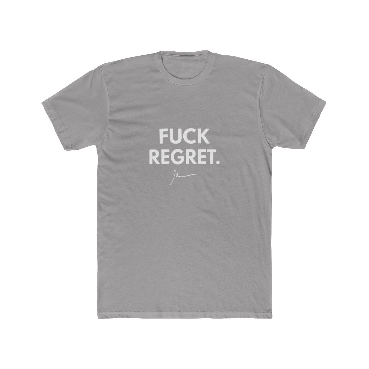 Forget Regret Minimalist Motivation T Shirt - alternate angle 3, merchandise