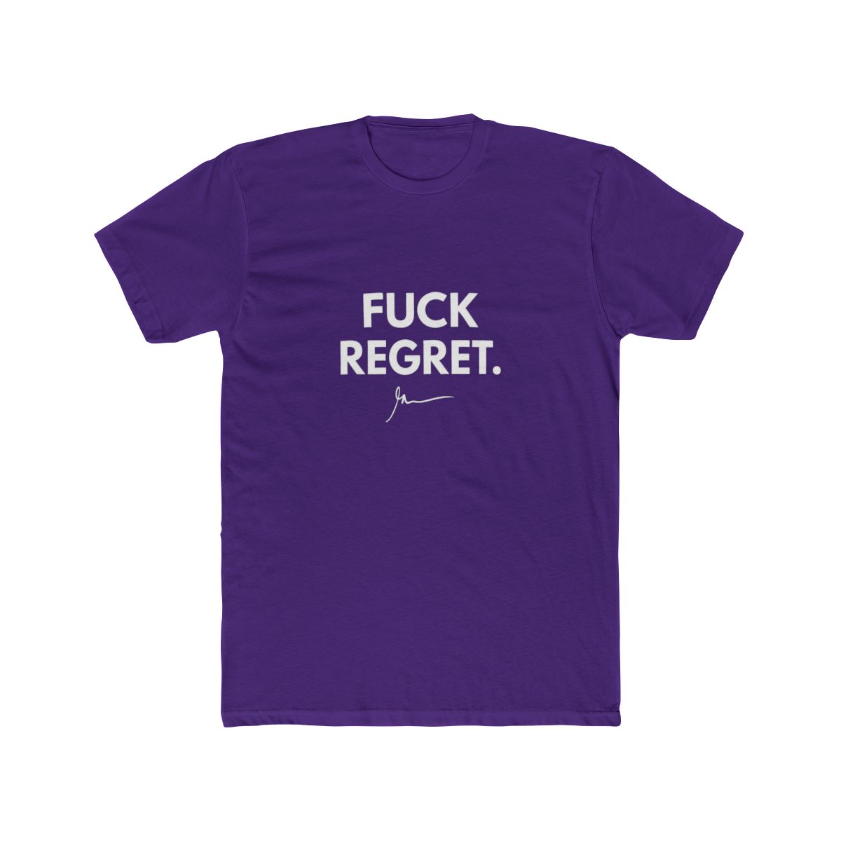 Forget Regret Minimalist Motivation T Shirt - alternate angle 2, merchandise
