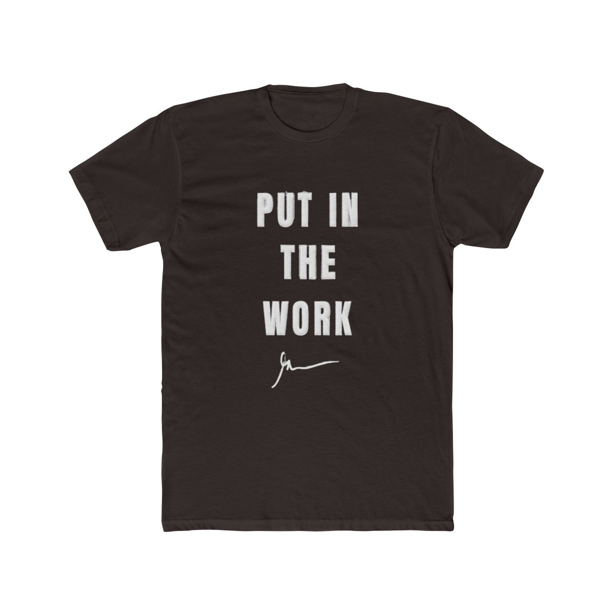 Put In The Work Bold Motivational T Shirt - Gym Hustle Gift - alternate angle 4, merchandise