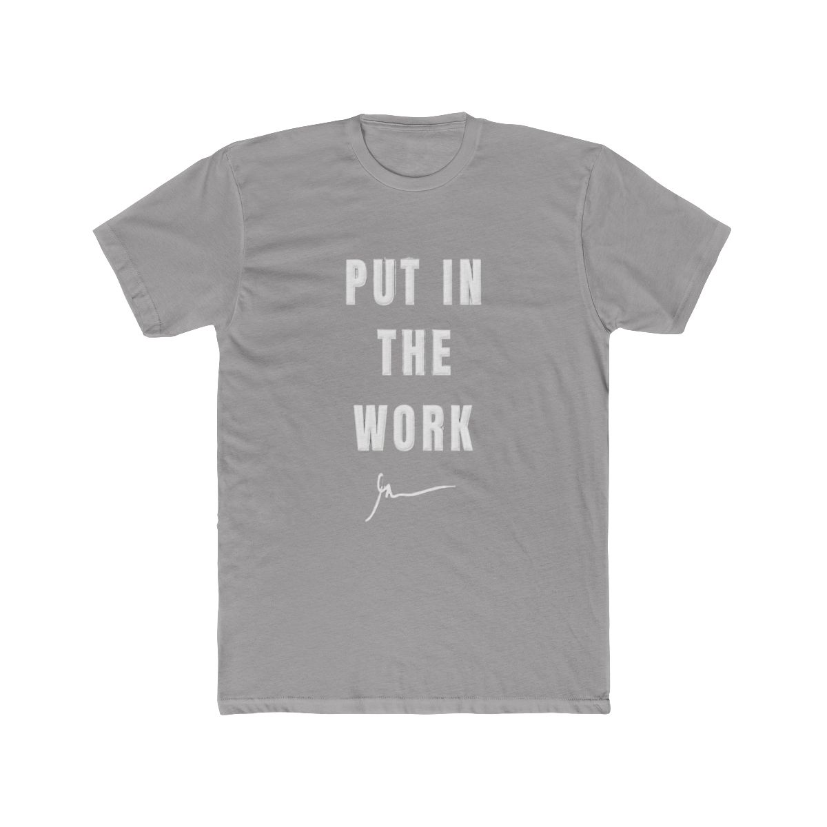 Put In The Work Bold Motivational T Shirt - Gym Hustle Gift - alternate angle 3, merchandise