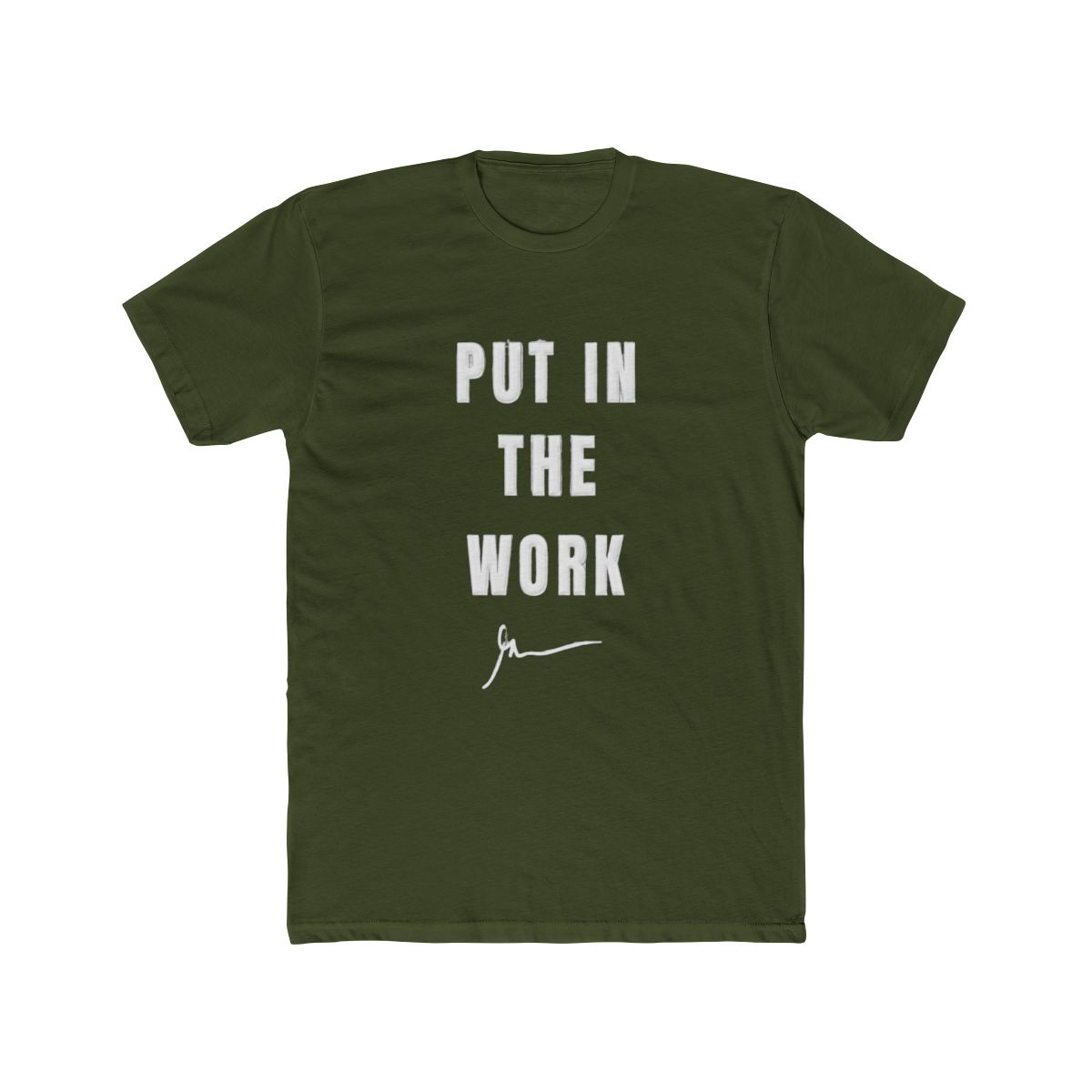 Put In The Work Bold Motivational T Shirt - Gym Hustle Gift - alternate angle 5, merchandise