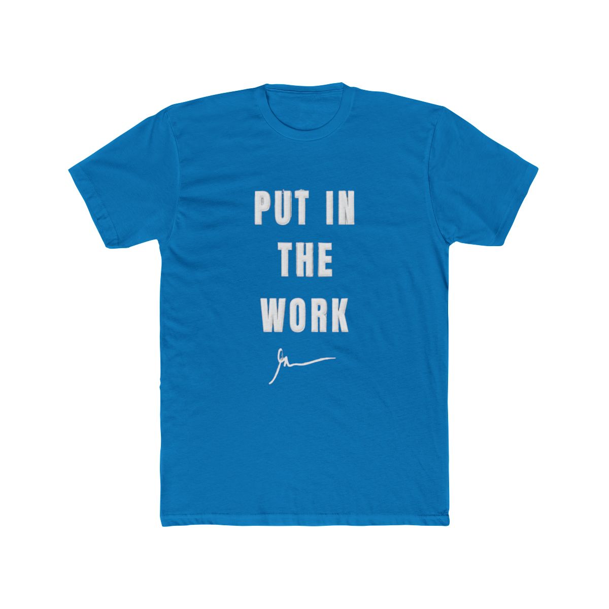 Put In The Work Bold Motivational T Shirt - Gym Hustle Gift - alternate angle 2, merchandise