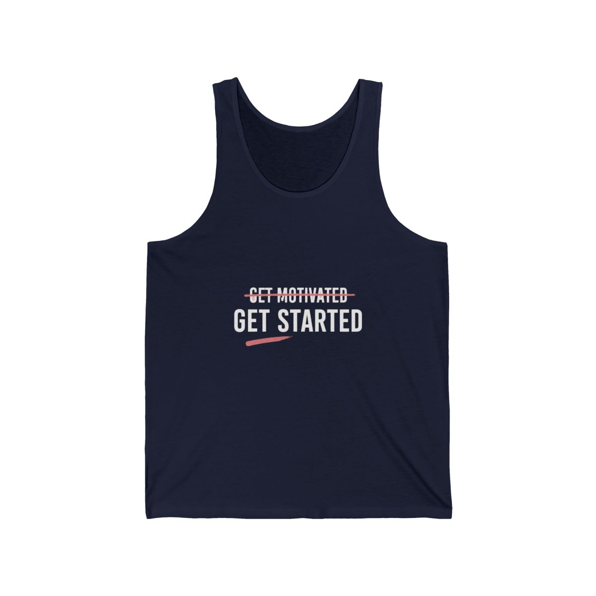 Gary Vee Get Started Motivational Tank Top - Hustle Entrepreneur Gear - alternate angle 2, merchandise