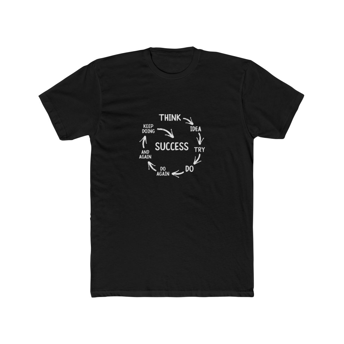 Motivational Success Quote T Shirt - Hustle Inspiration Gift - alternate angle 3, merchandise