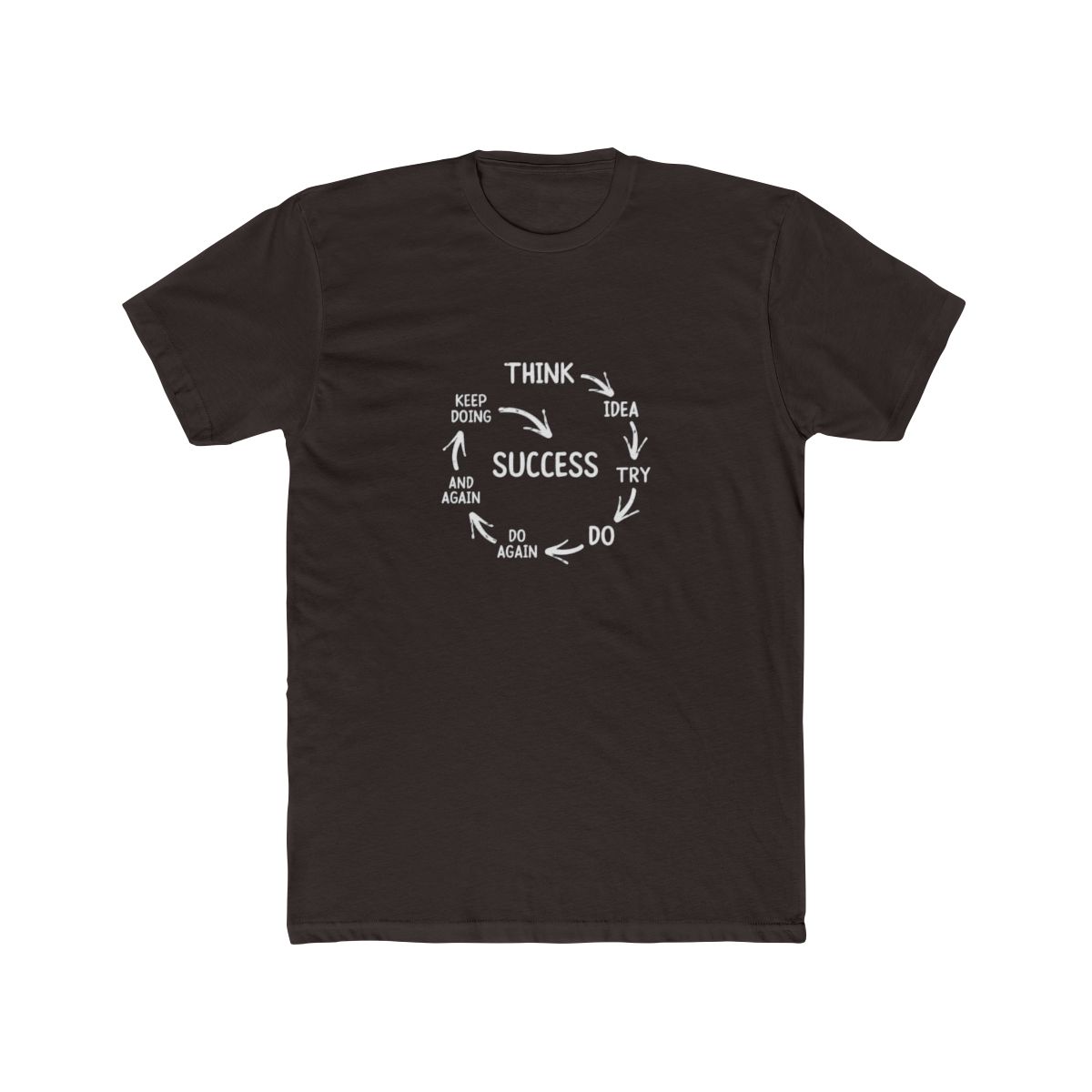 Motivational Success Quote T Shirt - Hustle Inspiration Gift - alternate angle 2, merchandise